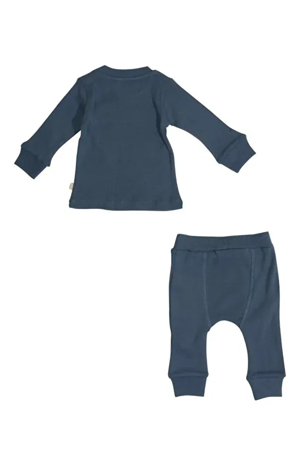 Детский комплект для новорожденных хлопковый Basics Babyilay, Blue — фото 2