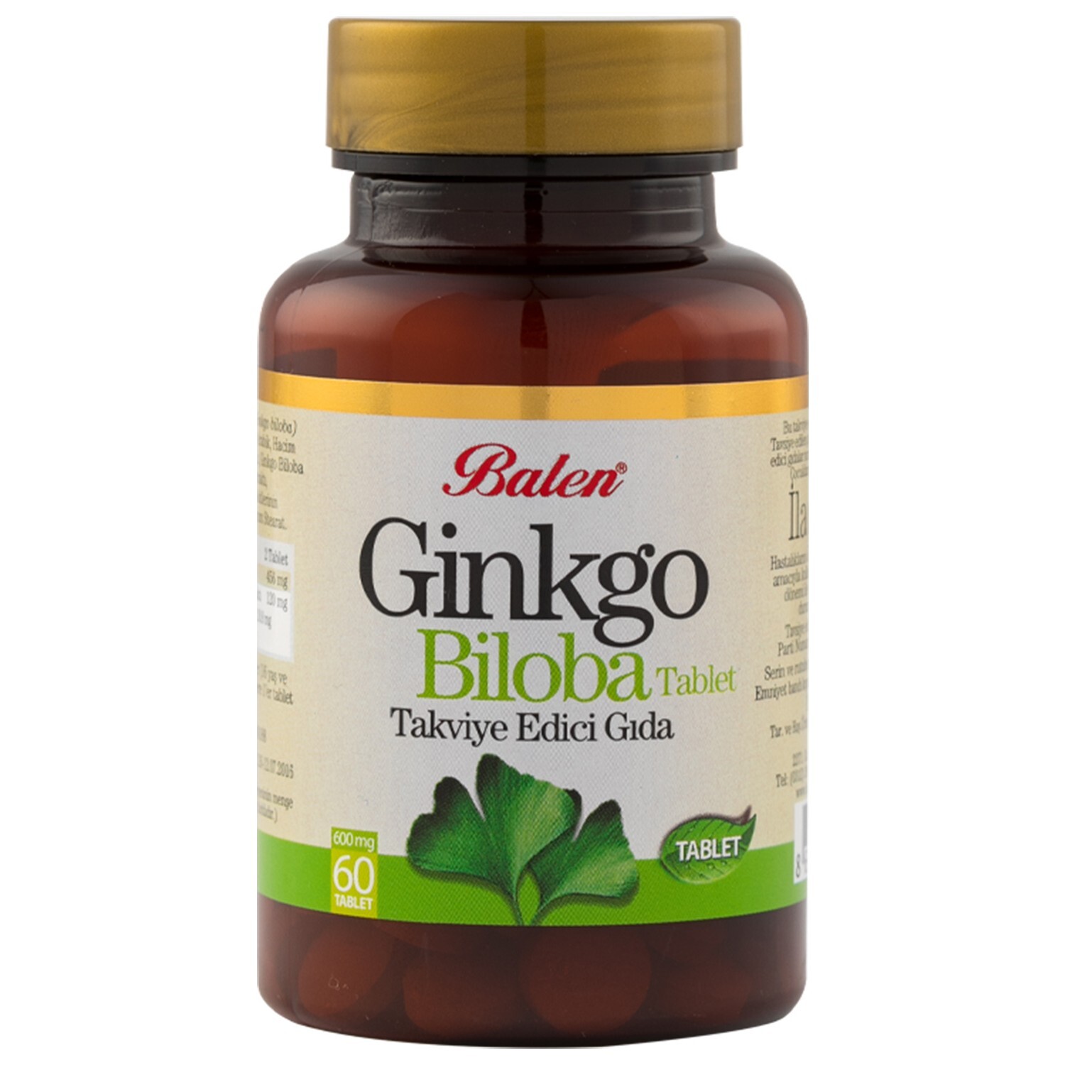 

Активная добавка Balen Ginkgo Biloba Tablet, 60 капсул