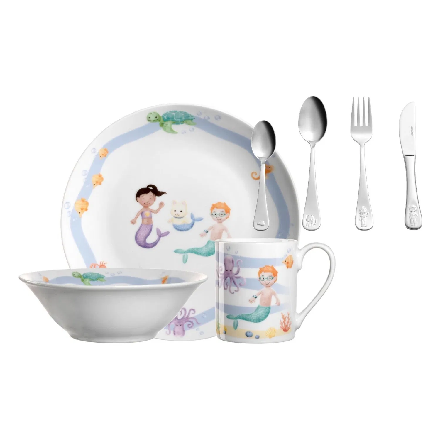 Детский набор посуды 21x10x22 см с динозаврами Bambini Avventura LEONARDO, Meer