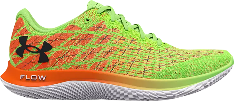 

Кроссовки Under Armour Flow Velociti Wind 2 Quirky Lime Blaze Orange, зеленый