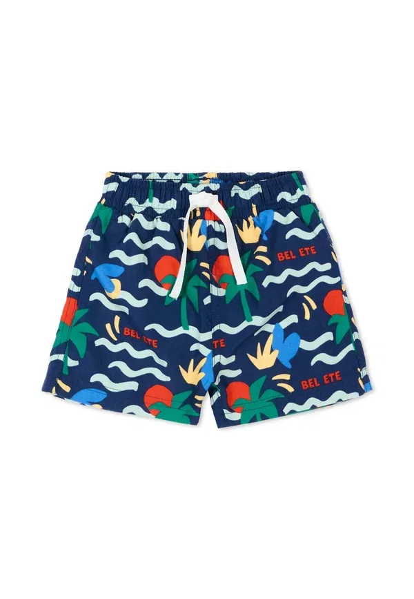 Шорты для плавания с принтом Swimming shorts Petit Bateau, синий