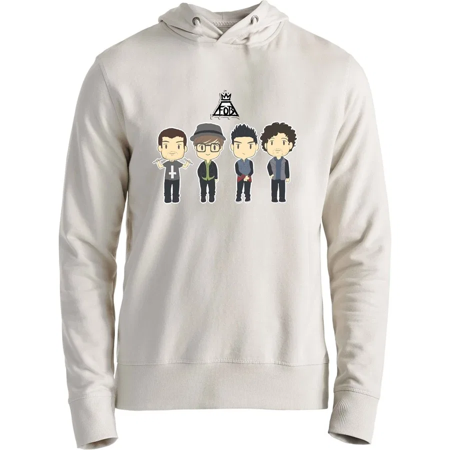 Детский свитшот с капюшоном Fall Out Boy, Экрю Alfa Tshirt
