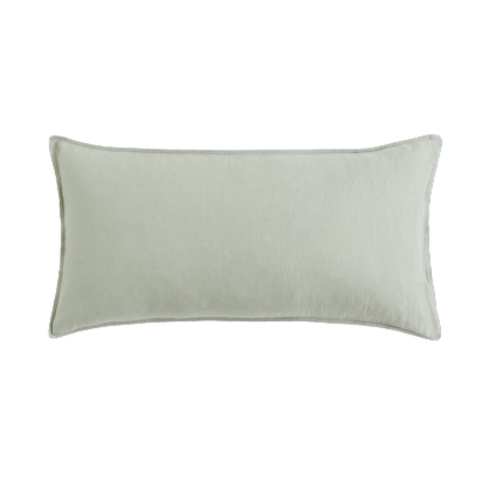 

Наволочка из мягкого стираного льна H&M Home Washed Linen, светло-зеленый