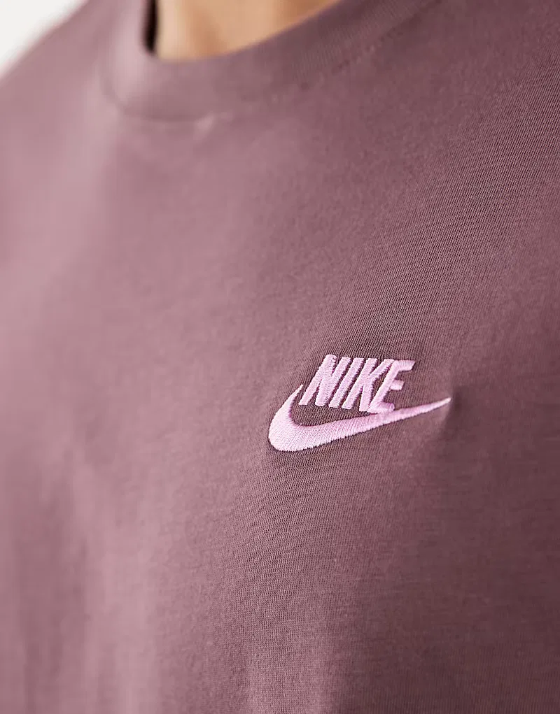 Футболка Nike Club, коричневый — фото 3