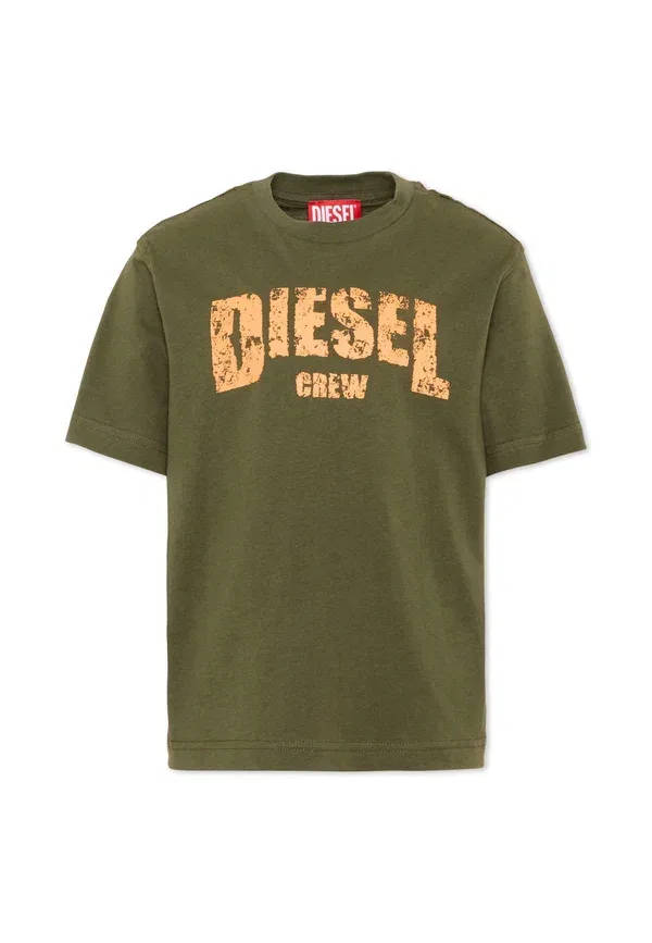 Футболка унисекс - футболка с принтом Diesel, зеленый