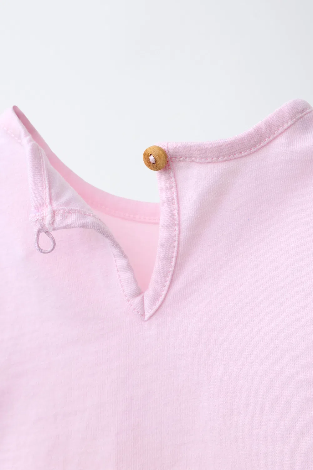 Футболка с вышитой вишней ZARA, Light Pink — фото 4