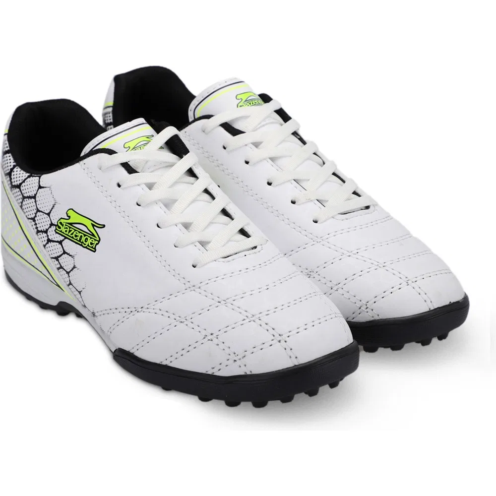 Детские футбольные бутсы для мальчиков для зала с принтом DANGER I HS Slazenger, White Green — фото 2