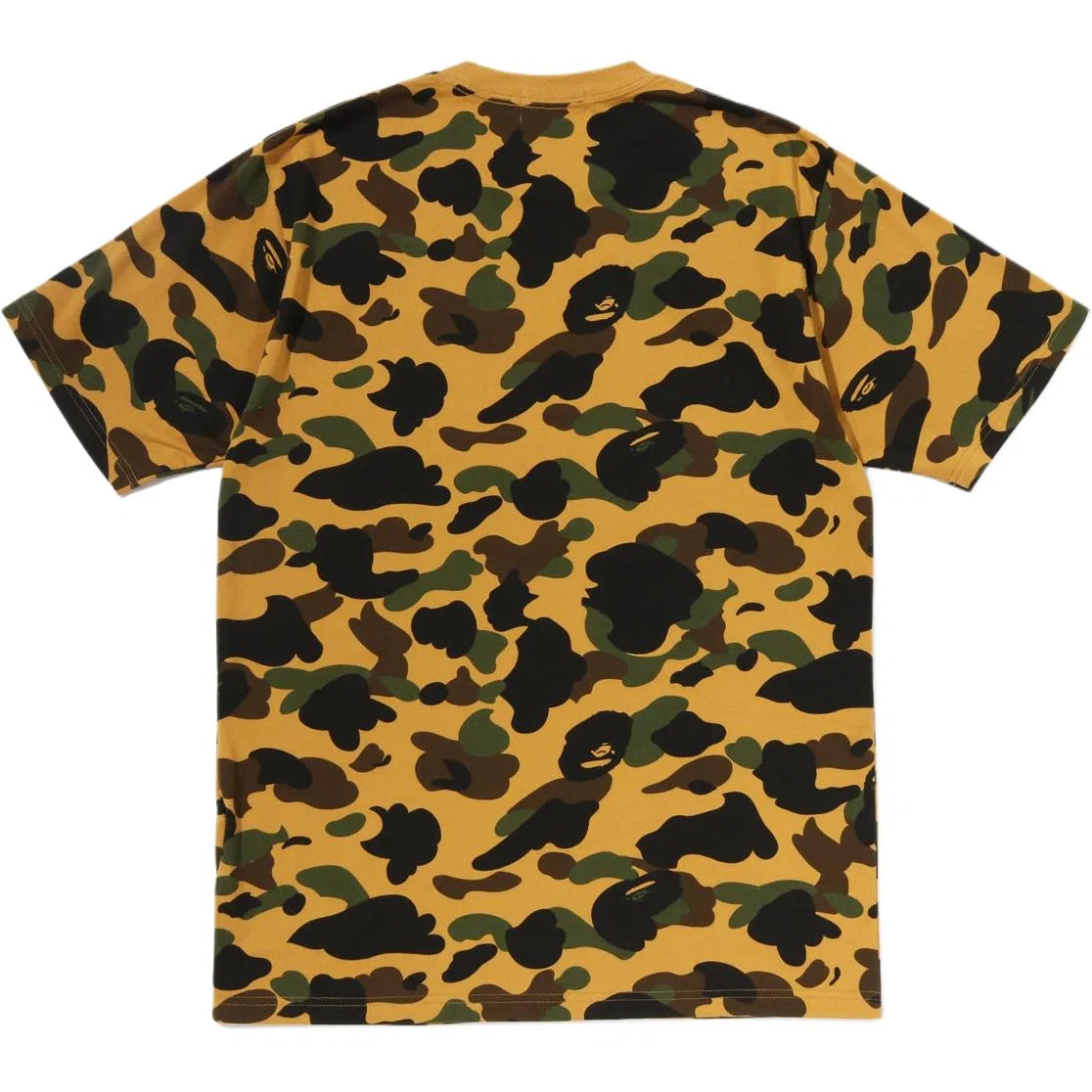 Детская футболка с камуфляжным принтом A BATHING APE, Yellow — фото 3