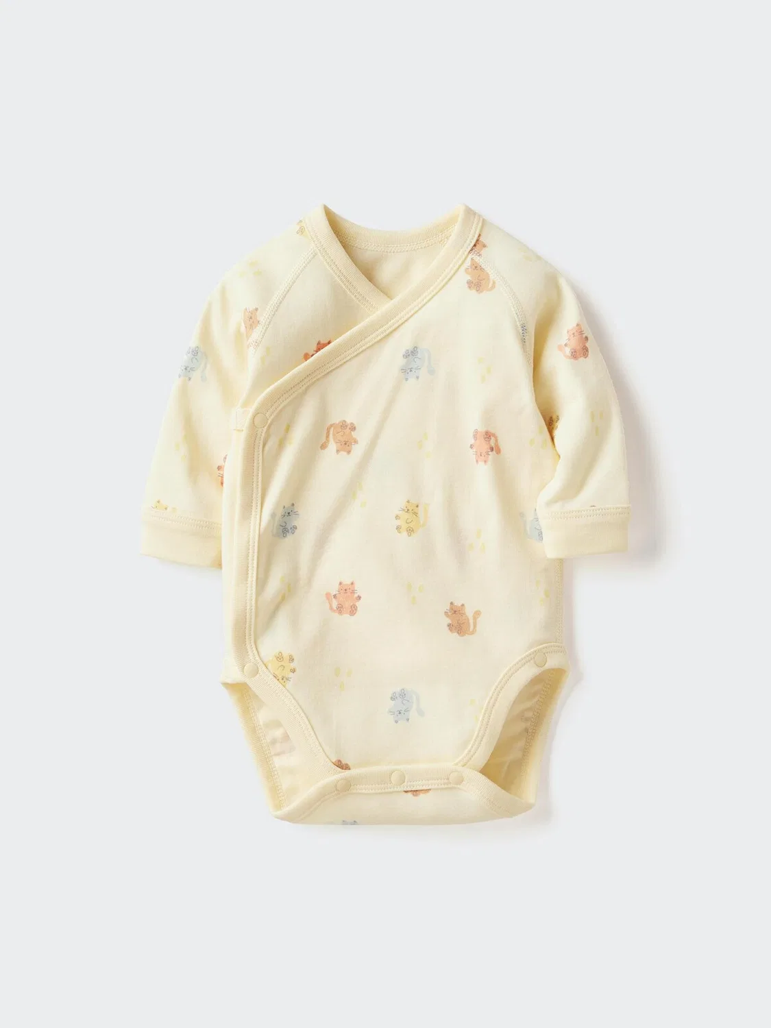 Боди Uniqlo, с длинными рукавами, желтый
