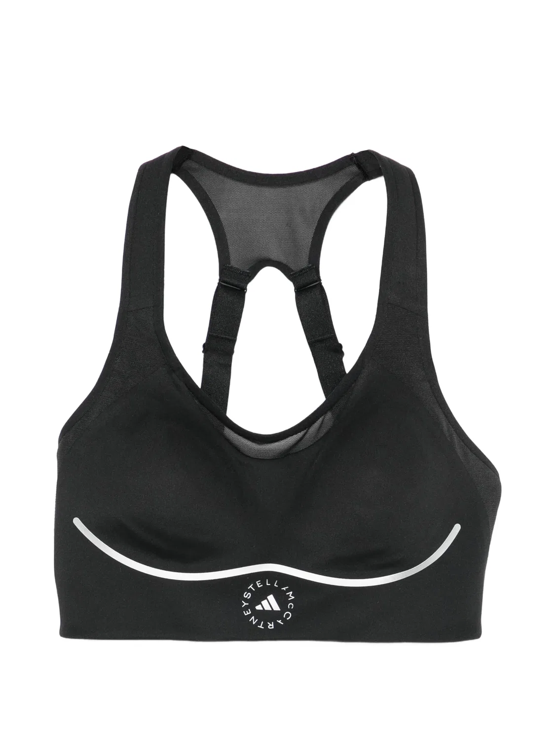 Adidas Спортивный бюстгальтер Mesh-Panel Черный