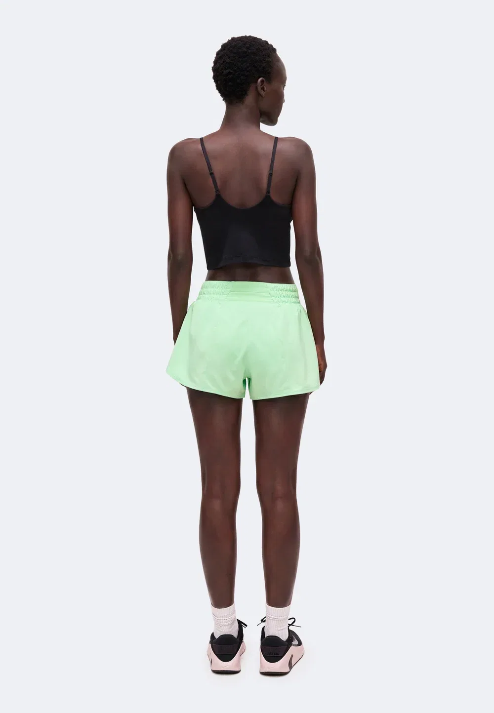 W nk one df mr 3in br short - спортивные шорты Nike Performance, Cucumber Calm/White — фото 3