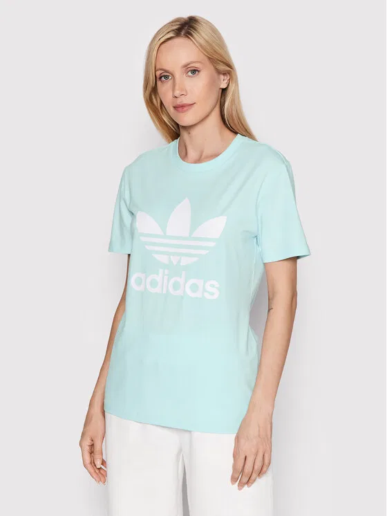 Футболка regular fit adicolor Classics Trefoil Adidas, синий