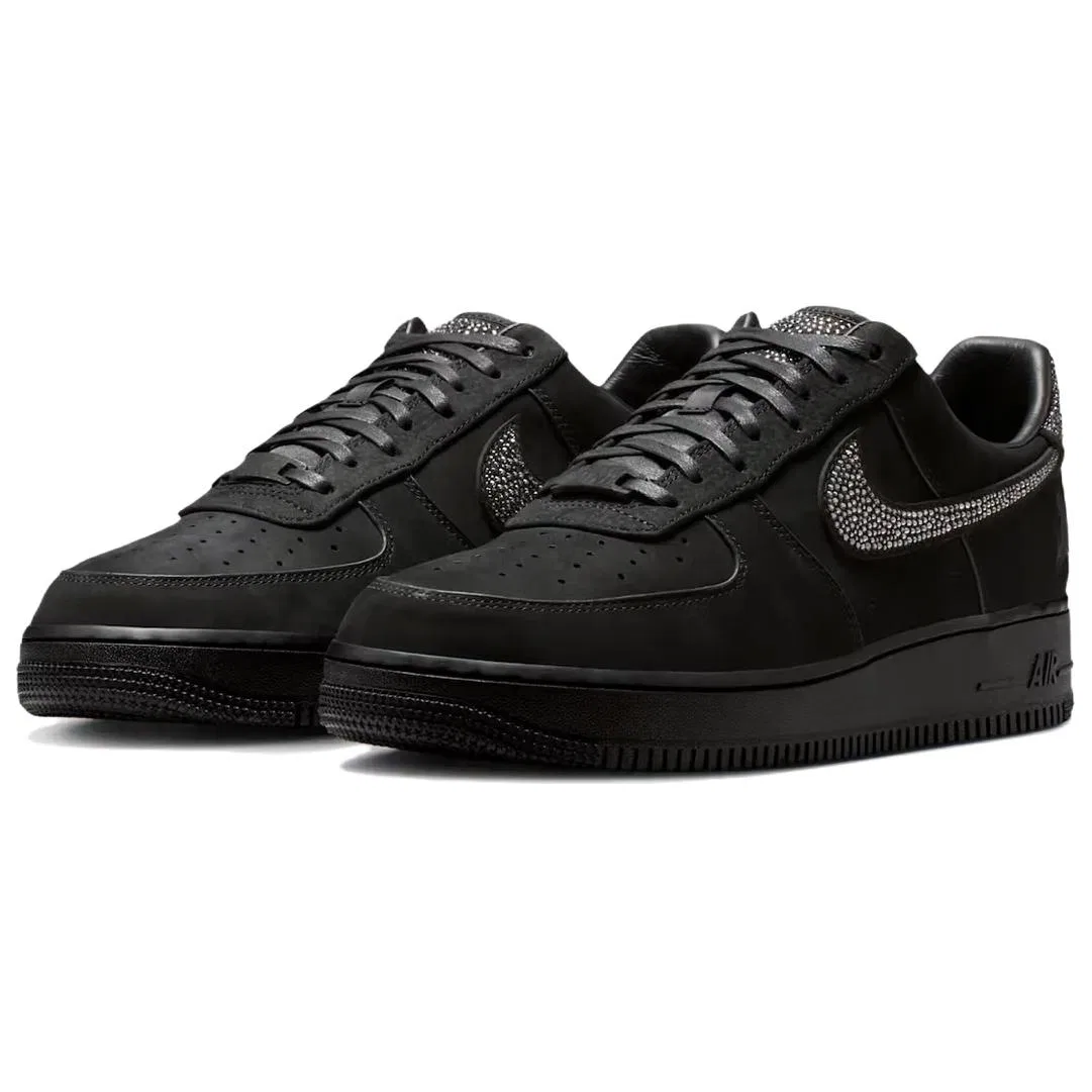 Детские кроссовки для скейтбординга Nike x Ja Morant X Swarovski Air Force 1 Low Top, Black — фото 3