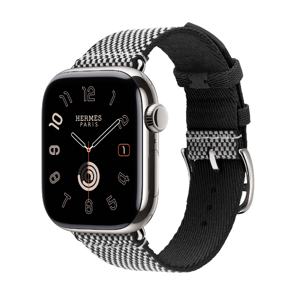 

Apple Watch Hermès Series 11 (GPS+Cellular), 42 мм, Silver Titanium Case/Noir/Écru Toile H Single Tour - One Size, Серебристый, Apple Watch Hermès Series 11 (GPS+Cellular), 42 мм, Silver Titanium Case/Noir/Écru Toile H Single Tour - One Size