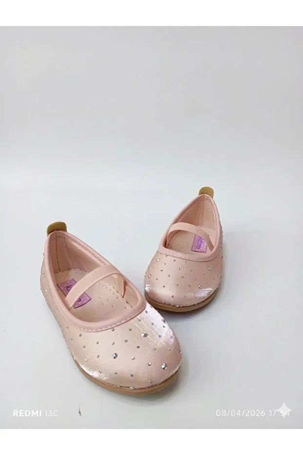 Детские балетки для девочек с жемчугом Patik Bebe, Pink — фото 3