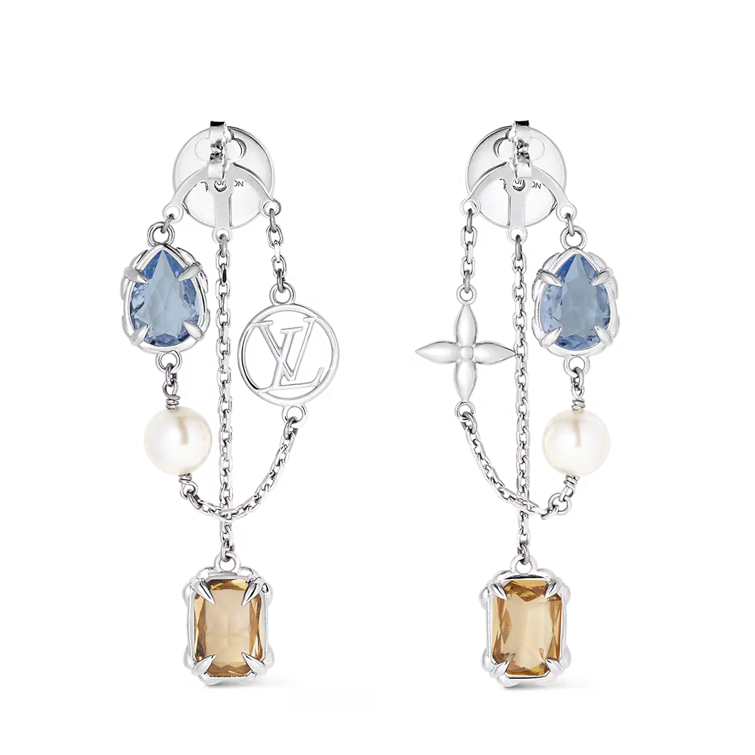 

Серьги-подвески, являющиеся семейной реликвией Louis Vuitton, серебряный
