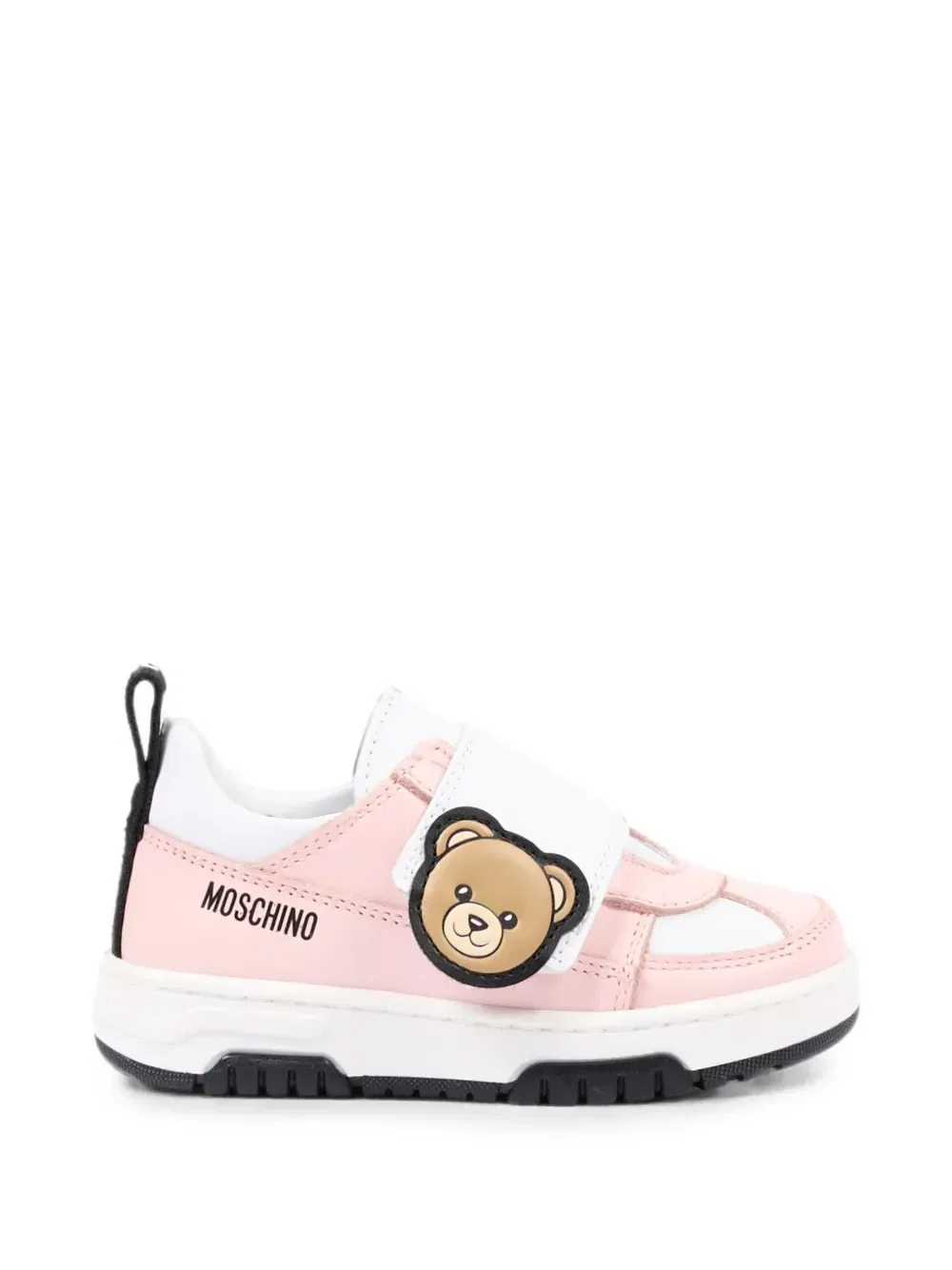 Кроссовки на липучках «Медвежонок» Moschino Kids, розовый