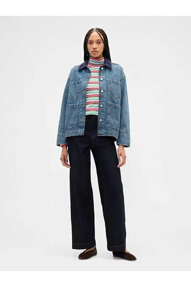 Женская футболка с длинным рукавом Gap, Multicolor-008 — фото 4