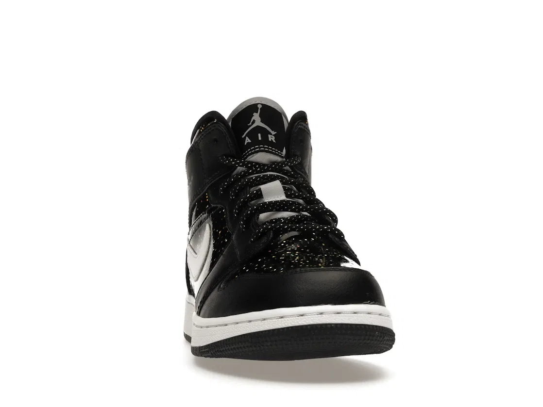 Детские кроссовки с принтом Jordan 1 Mid Jordan, Black/White — фото 2