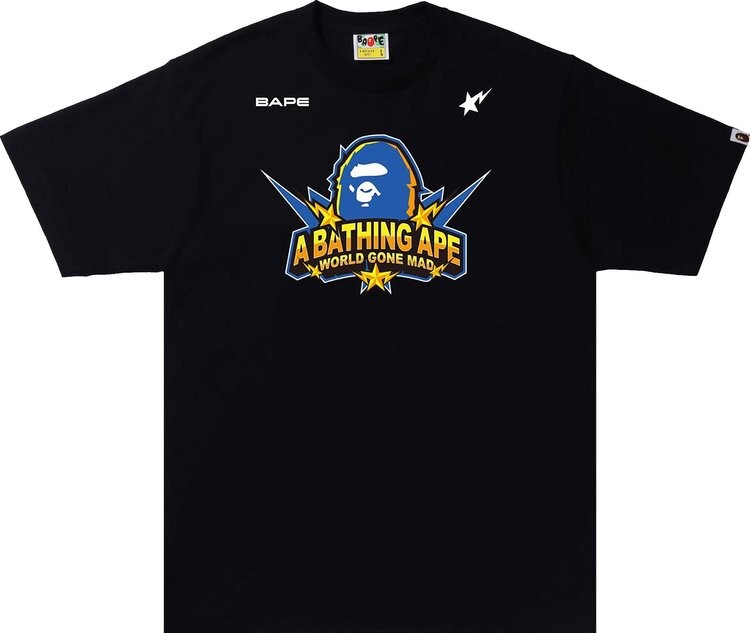 

Футболка BAPE Team Logo Tee 'Black', черный