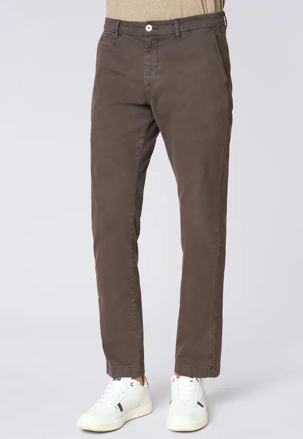 Брюки хлопковые Chinos U.S. Polo Assn., marrone, коричневый