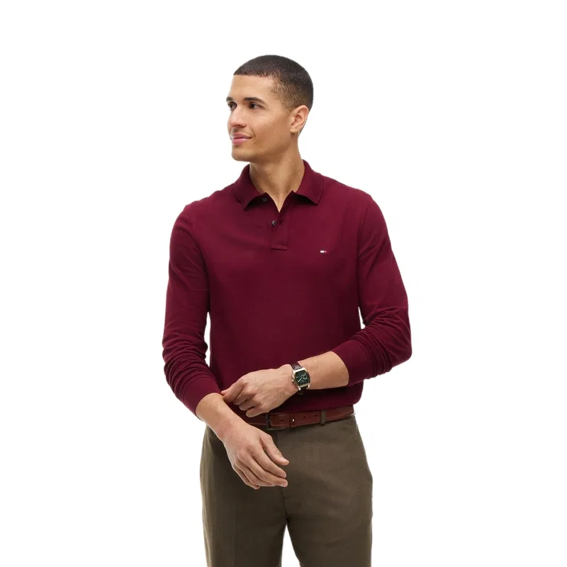 Мужское поло с воротником Burgundy VLP Tommy Hilfiger