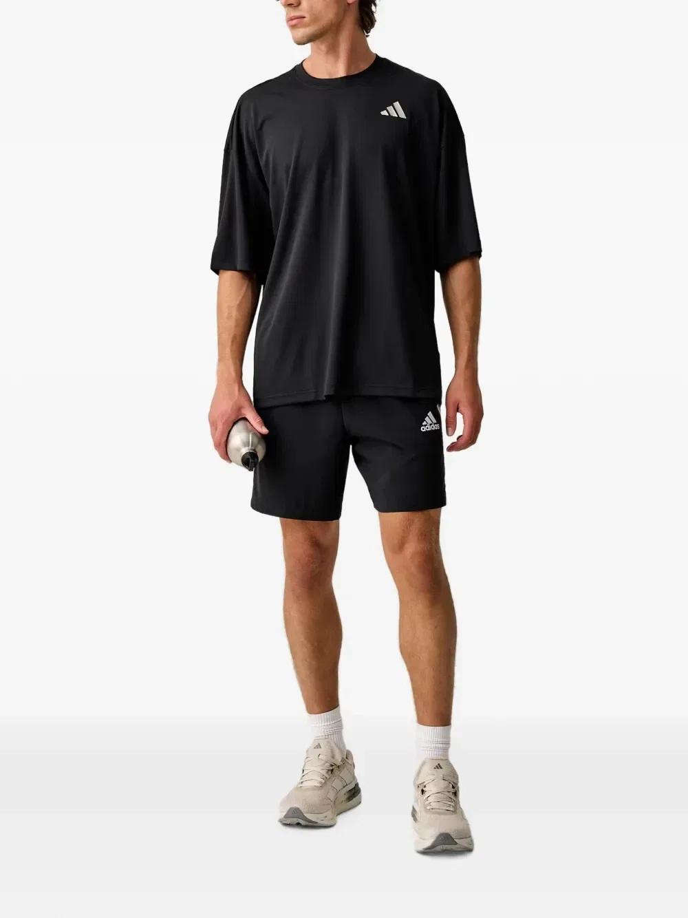 Теннисная футболка Climacool+ Adidas, черный — фото 2