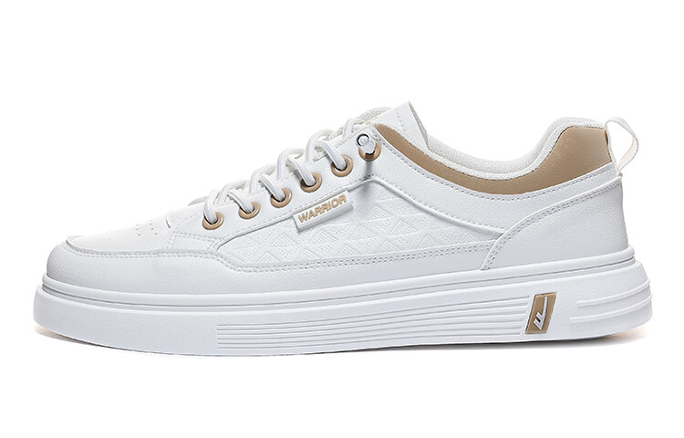 

Кроссовки WARRIOR Skateboarding Shoes Men Low-top White/Khaki, белый/хаки