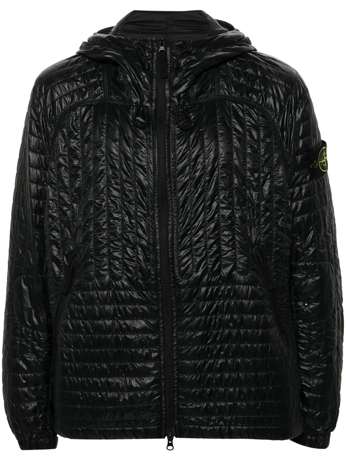 Stone Island Куртка с бейджем Compass, черная