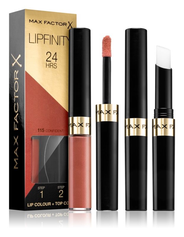 

Стойкая помада с бальзамом Max Factor Lipfinity Lip Colour, оттенок 115 Confident