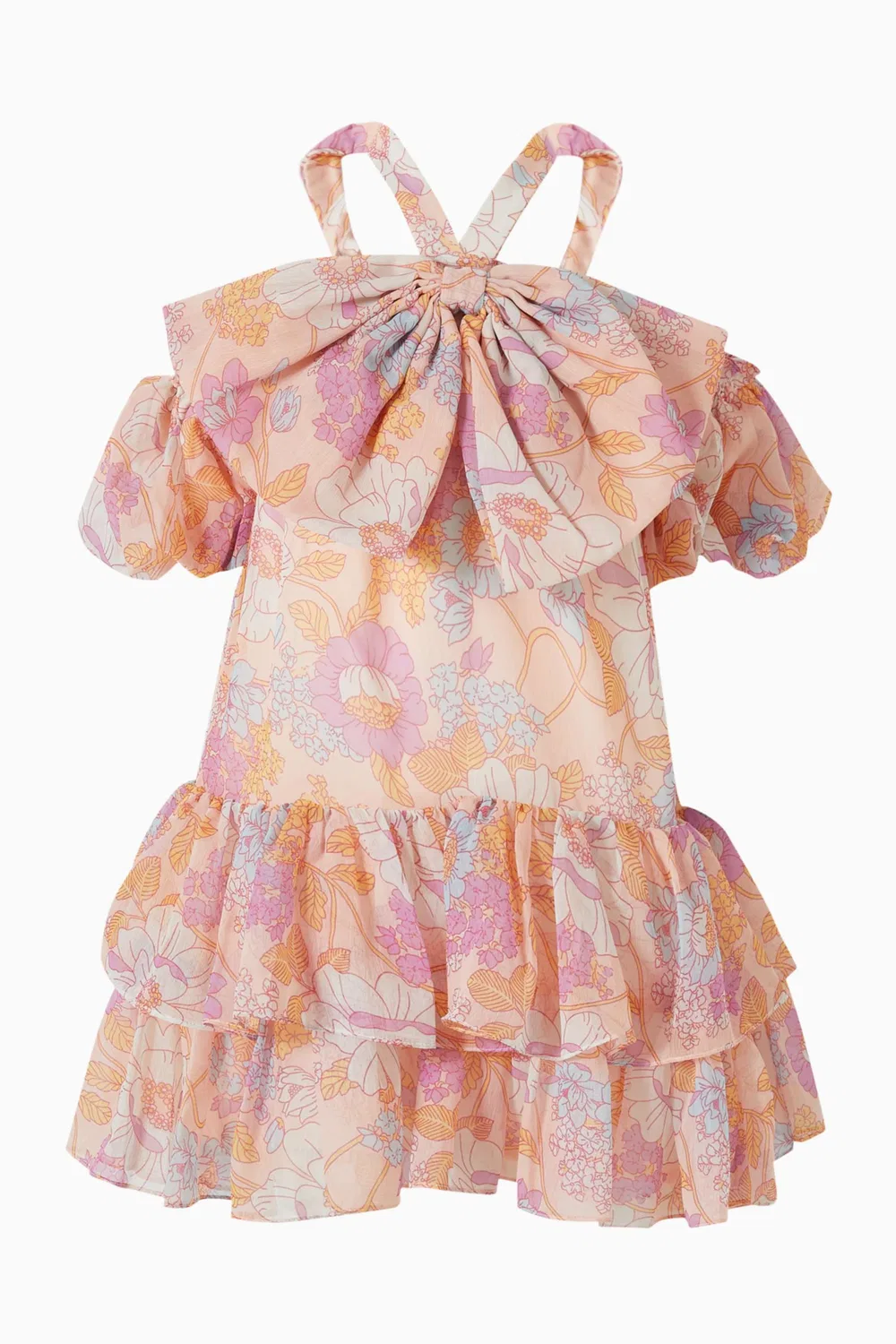 Платье с оборками June Ruffle Jasmine and Alaia