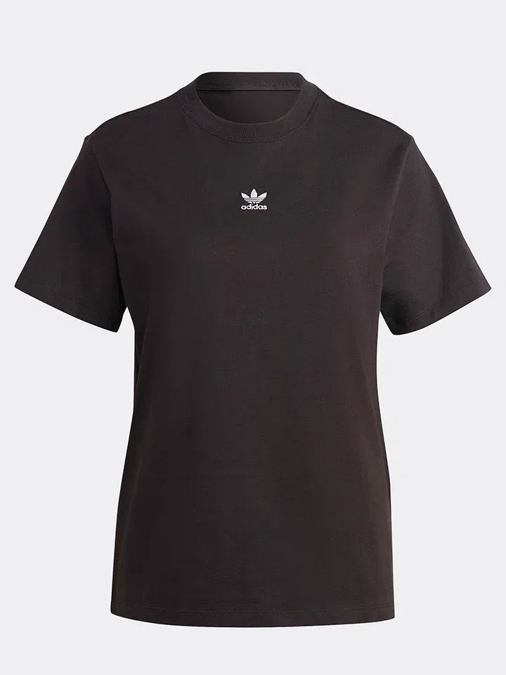 Футболка черная Adidas, черный — фото 3