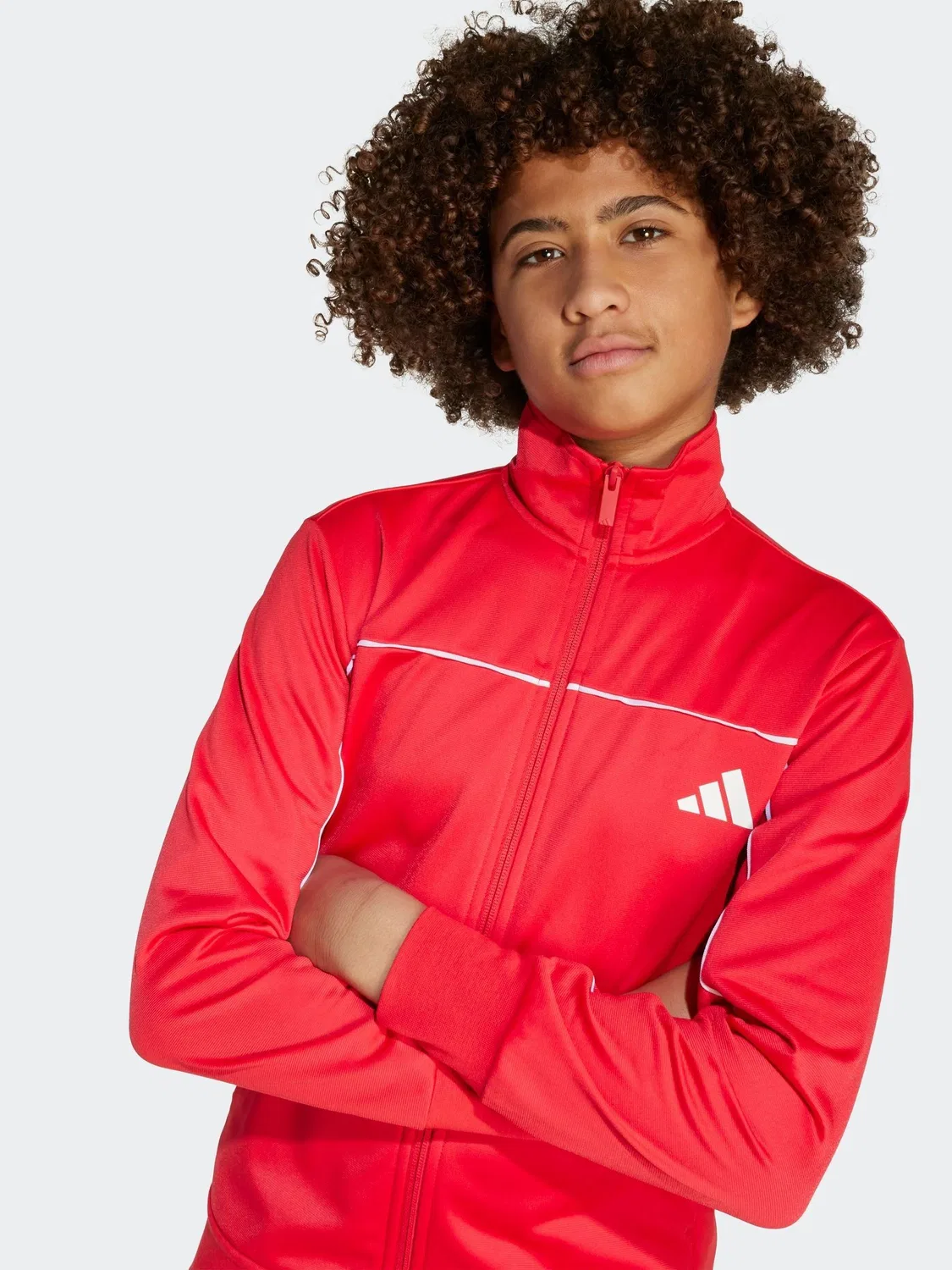 Спортивный костюм, трикотажный adidas, красный — фото 4