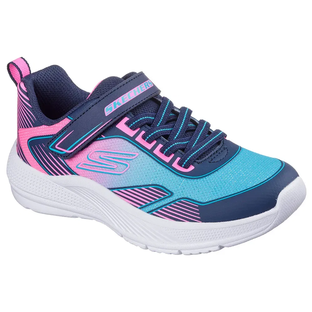 Детские кроссовки для девочек с принтом Microspec Advance Skechers, Blue