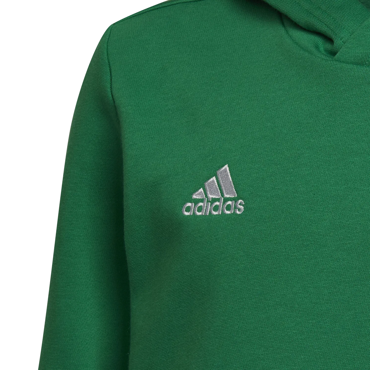 Детский свитшот с капюшоном Adidas, зеленый — фото 3
