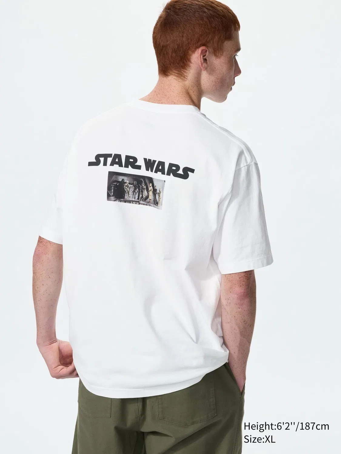 Футболка Uniqlo UT, с принтом Star Wars, белая — фото 2