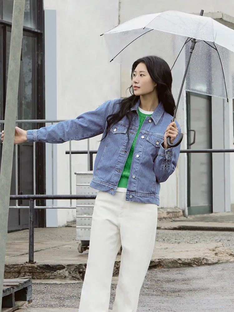 Куртка джинсовая LACOSTE, синяя