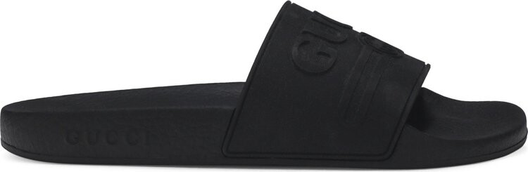 

Сандалии Gucci Wmns Logo Rubber Slide Black, черный