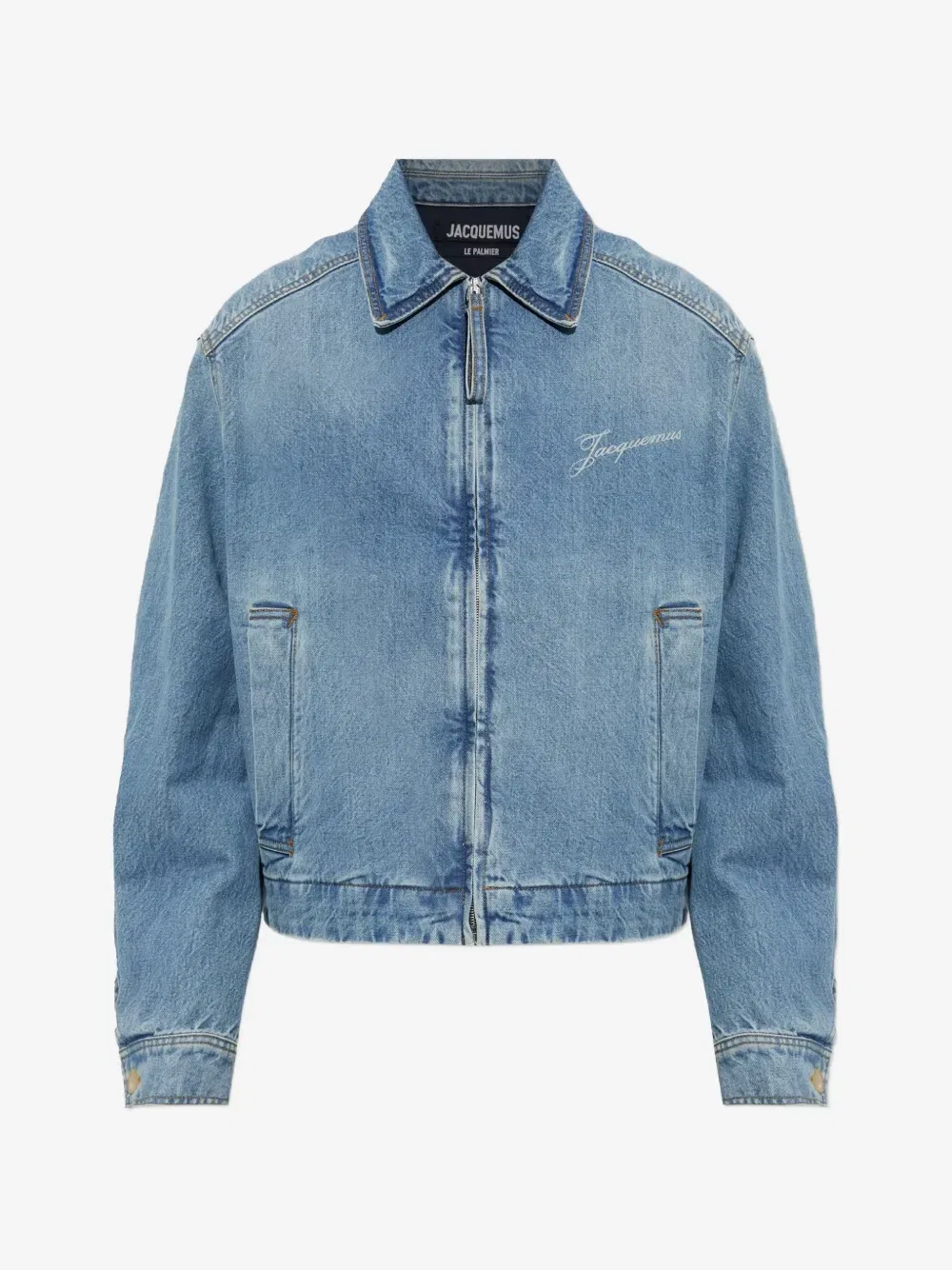 Джинсовая куртка The de-Nîmes Canevas на молнии JACQUEMUS, синий