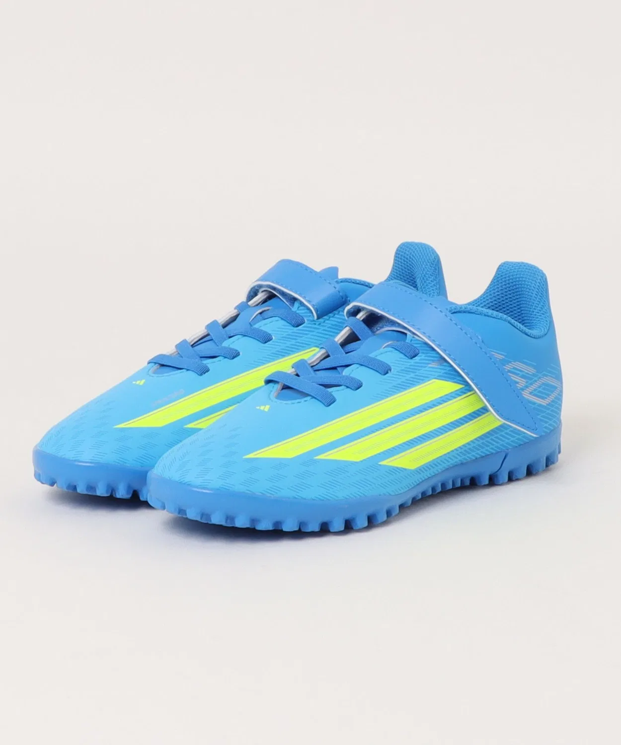 Детские футбольные бутсы с липучкой F50 CLUB H/L TF Adidas, Cyan
