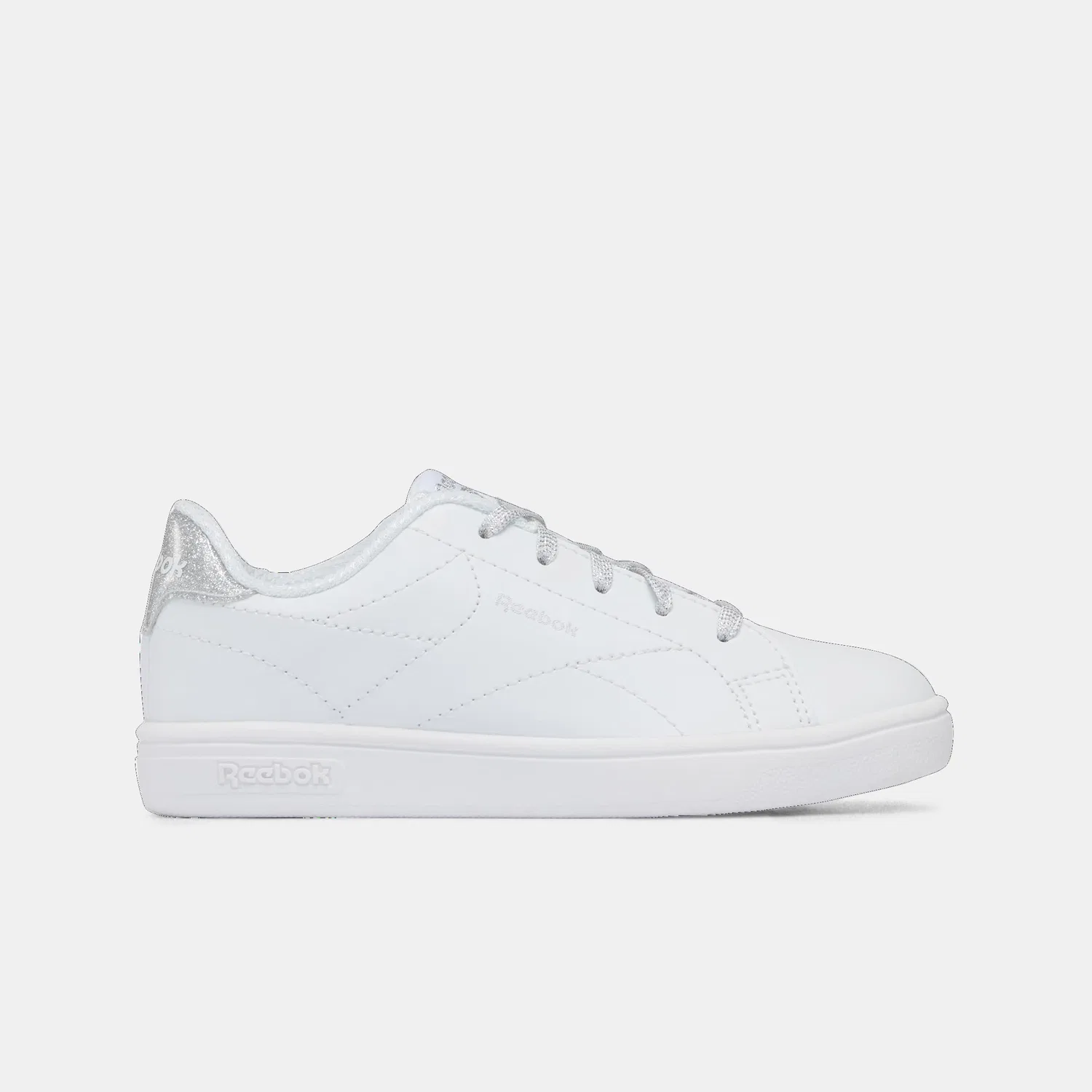 Детские кроссовки для девочек Reebok Court Clean Reebok, White White Silvermet