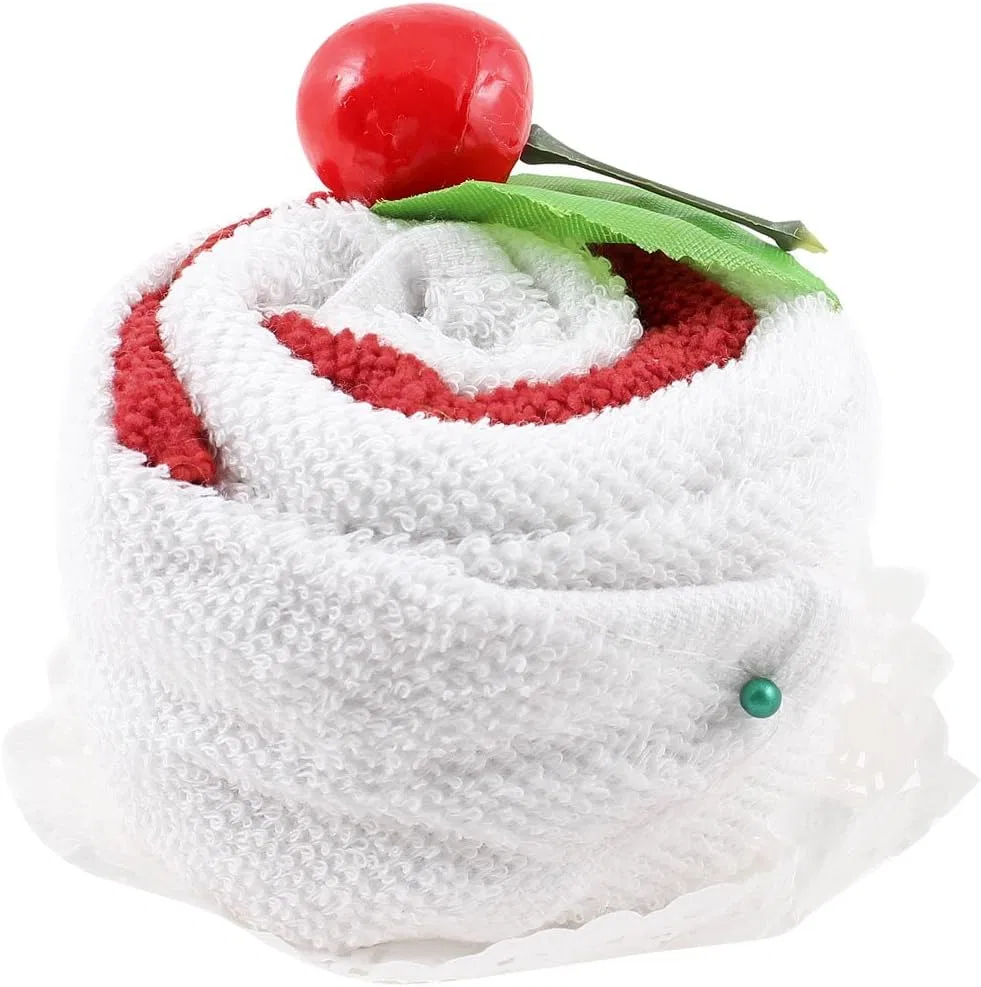Салфетки для снятия макияжа CHERRY Decor Square, Ruilogod, 2 шт, Белый Красный