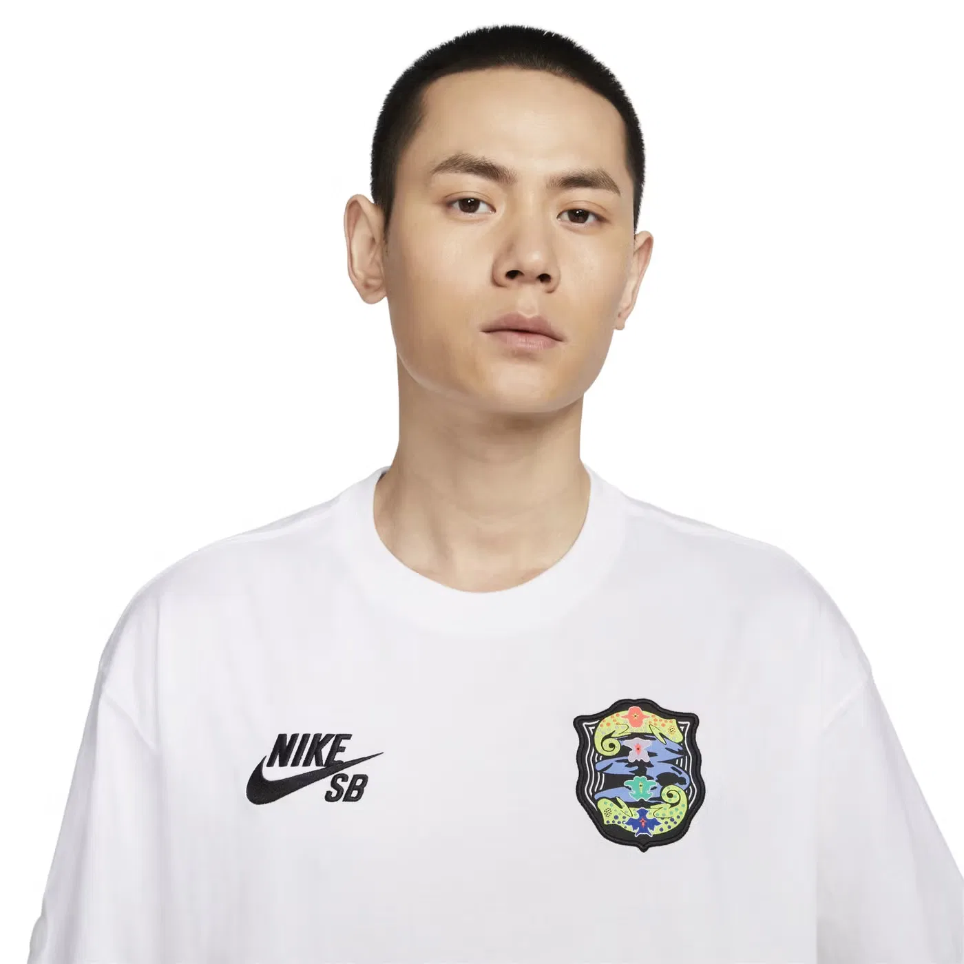 Футболка с принтом Nike SB Skate, белая — фото 2