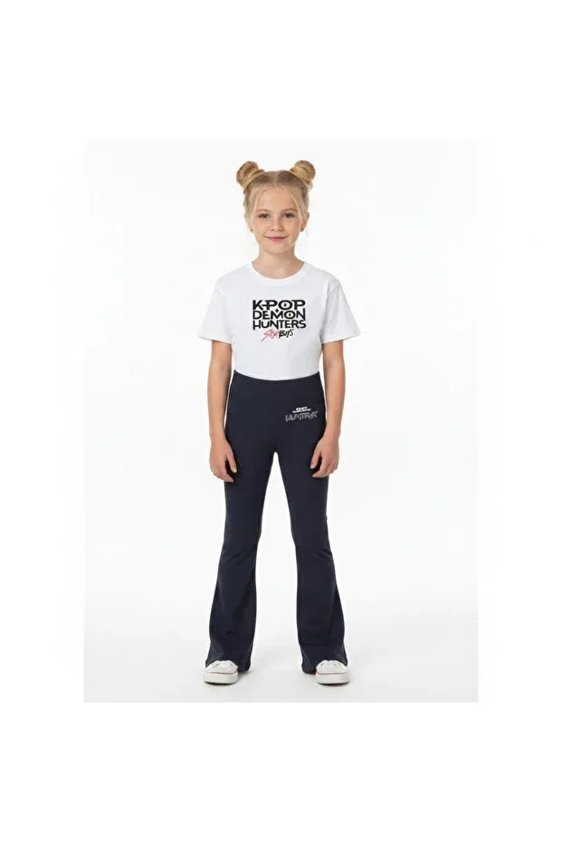 Детские леггинсы для девочек хлопковые Kpop girls' leggings Seabubbles, Fume — фото 3