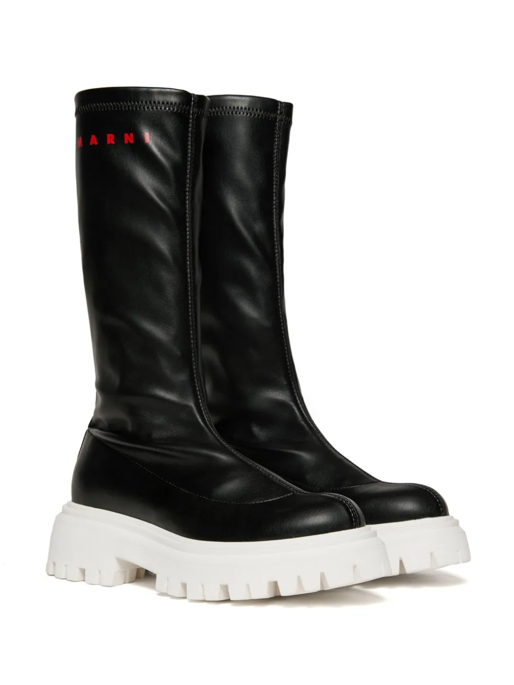 

Ботинки с логотипом Marni Kids, черный