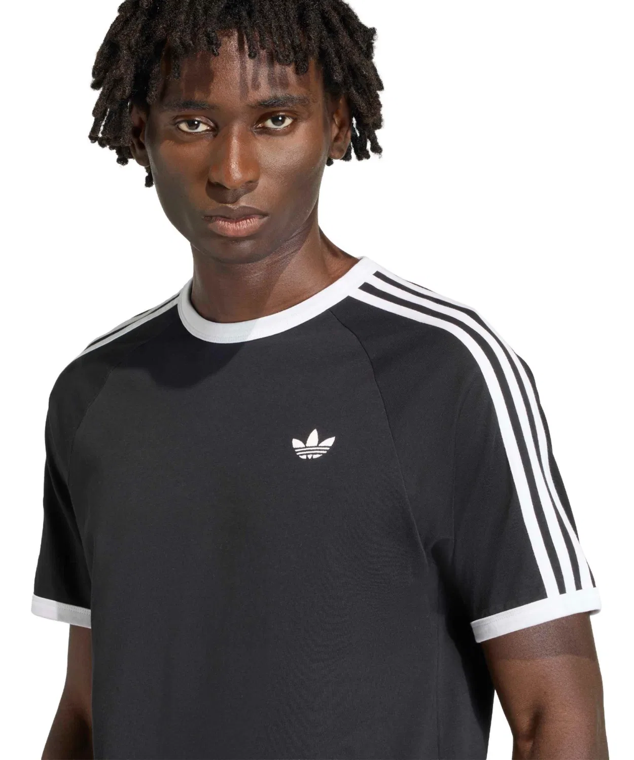 Мужская футболка с длинным рукавом3 Stripes Tee Adidas, Black — фото 2