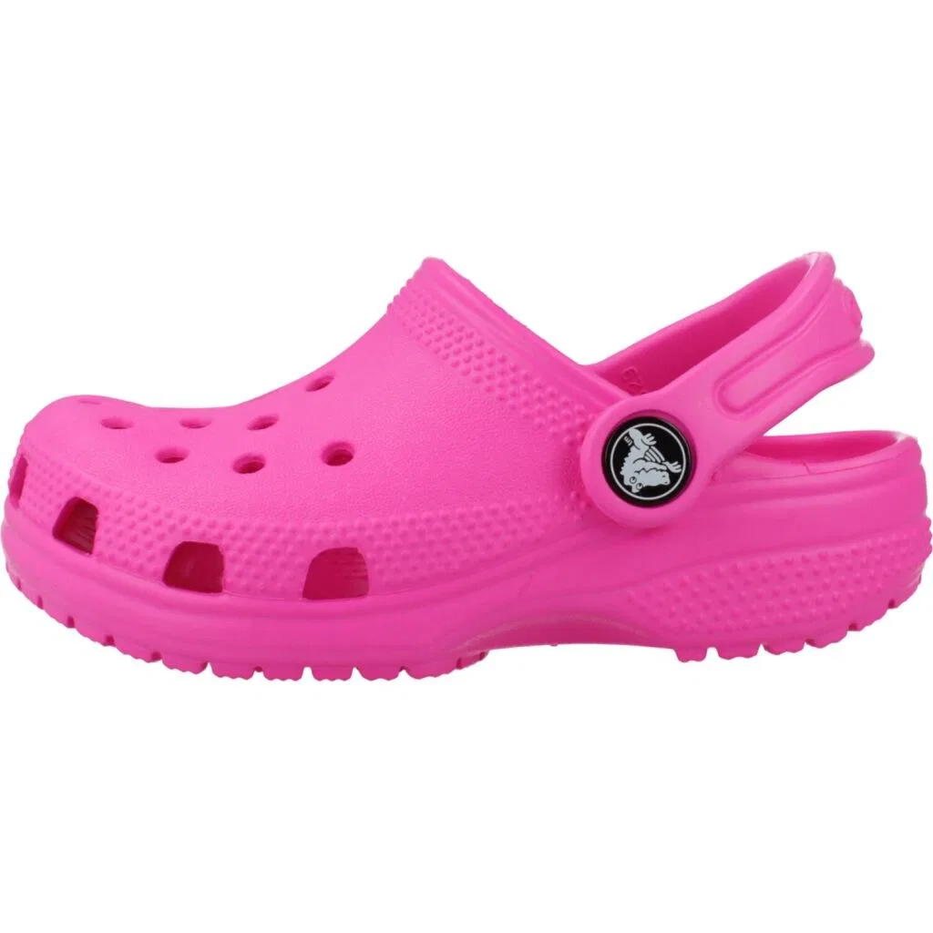 Детские шлепанцы Classic Clog T Crocs, Rosa Weiss Magentapink — фото 2