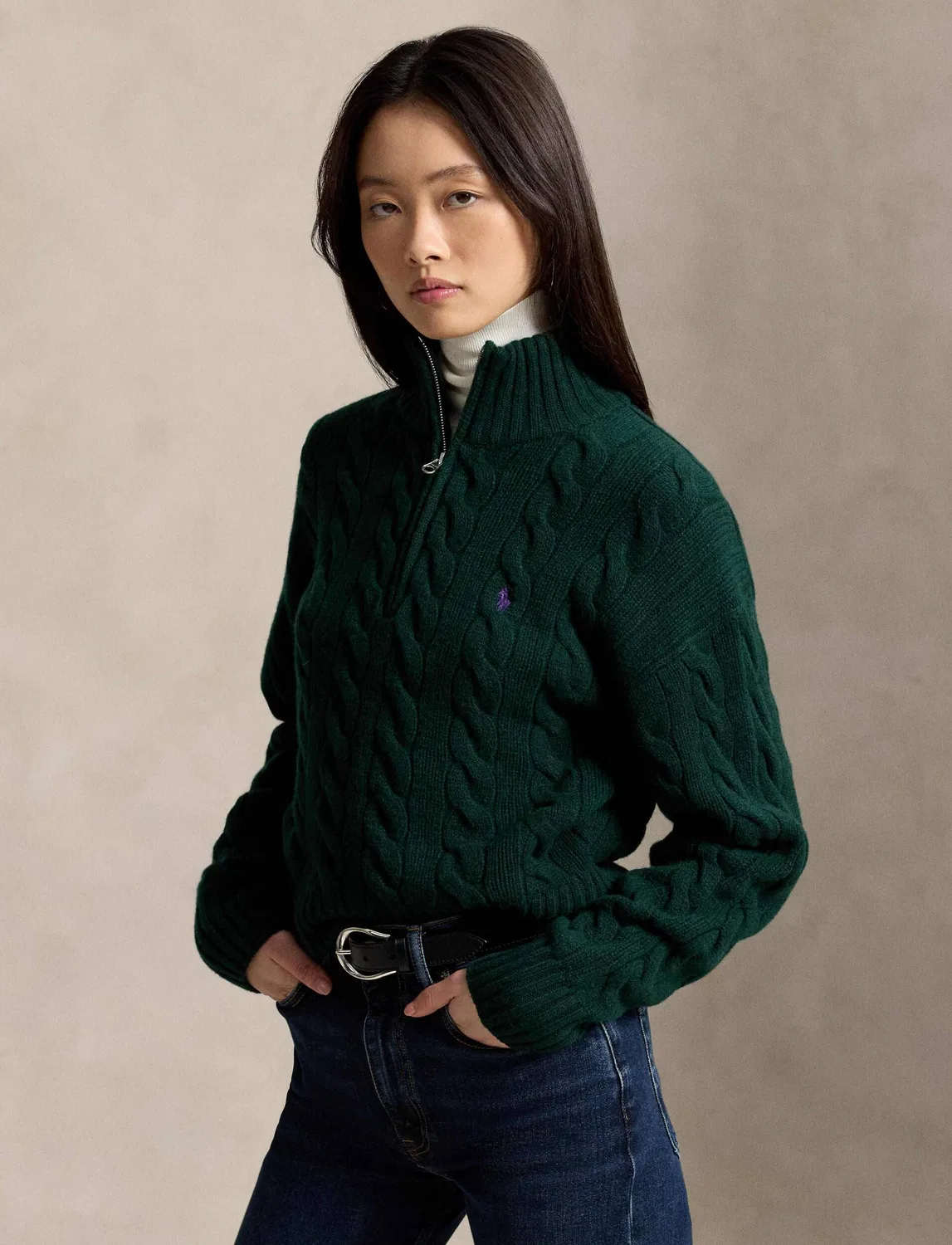 Свитер с V-образным вырезом Polo Ralph Lauren, Verde Bottiglia