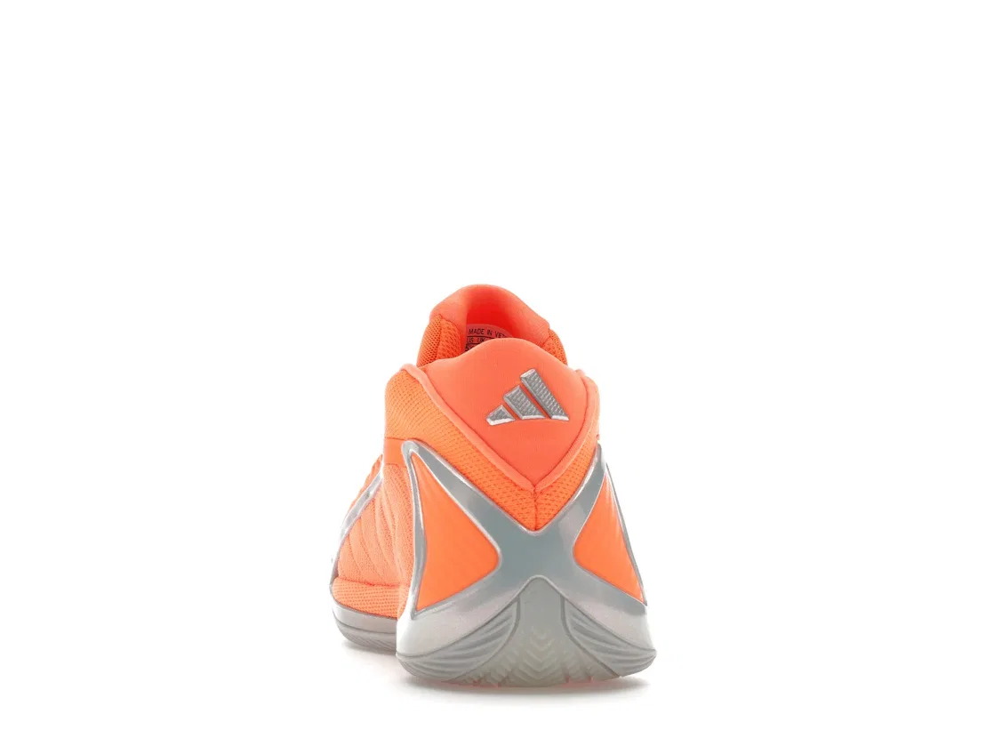 Детские кроссовки для мальчиков с длинным шнурком Adidas AE 2, Lucid Orange/Silver Metallic/Grey One — фото 4