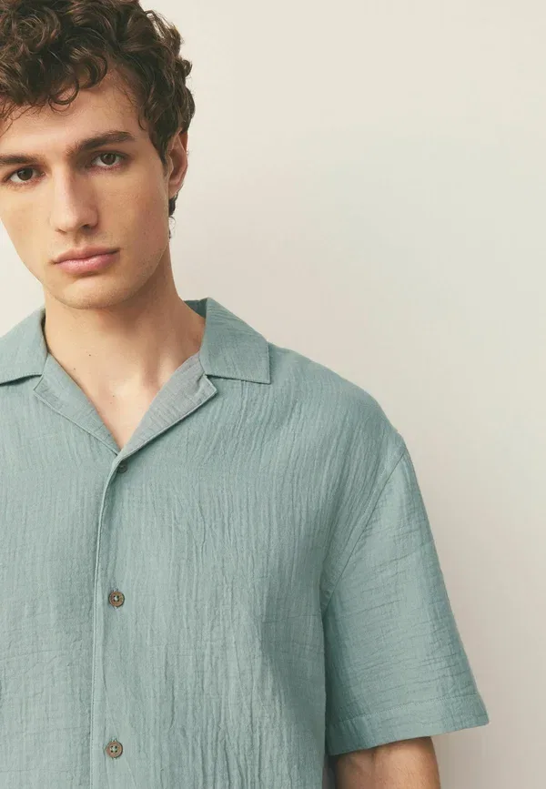 Пижама хлопок Cheese short sleeve set 2 pack Next green ecru, зеленый — фото 2